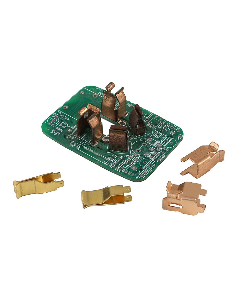 Brass terminals and contacts for a smart socket module