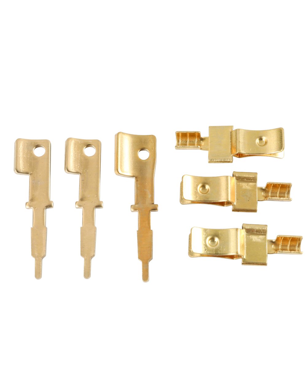 Brass pins and blades supplied loose or in strip form
