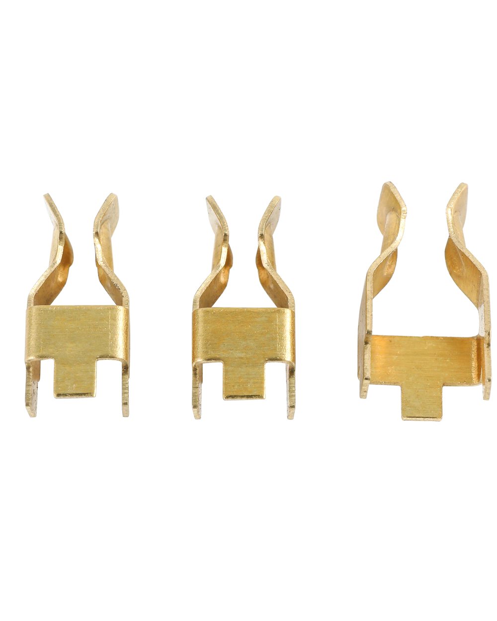 Brass socket terminals stamped in H62 brass